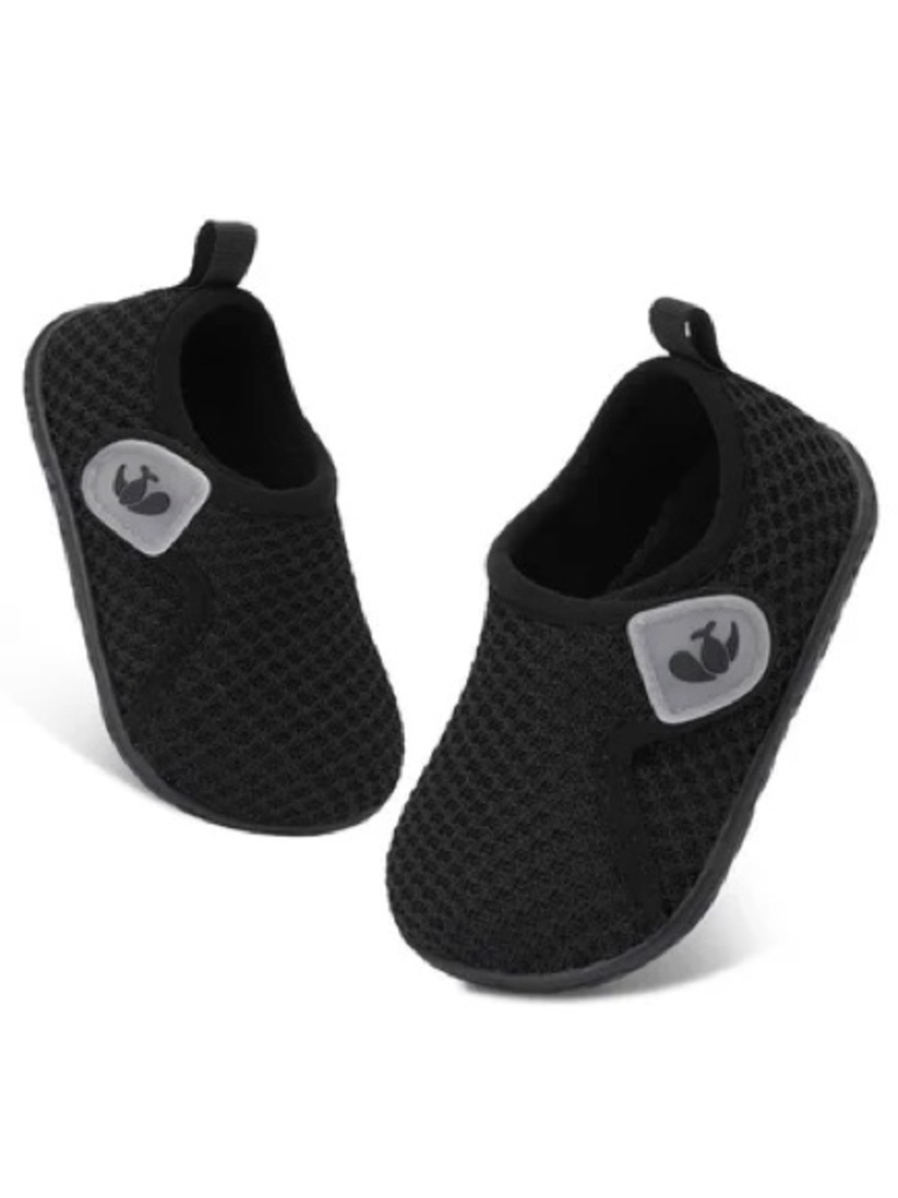 BRAND NEW 18-24M Black Mesh Slip-On Shoes with Hook-and-Loop Strap Water Shoes